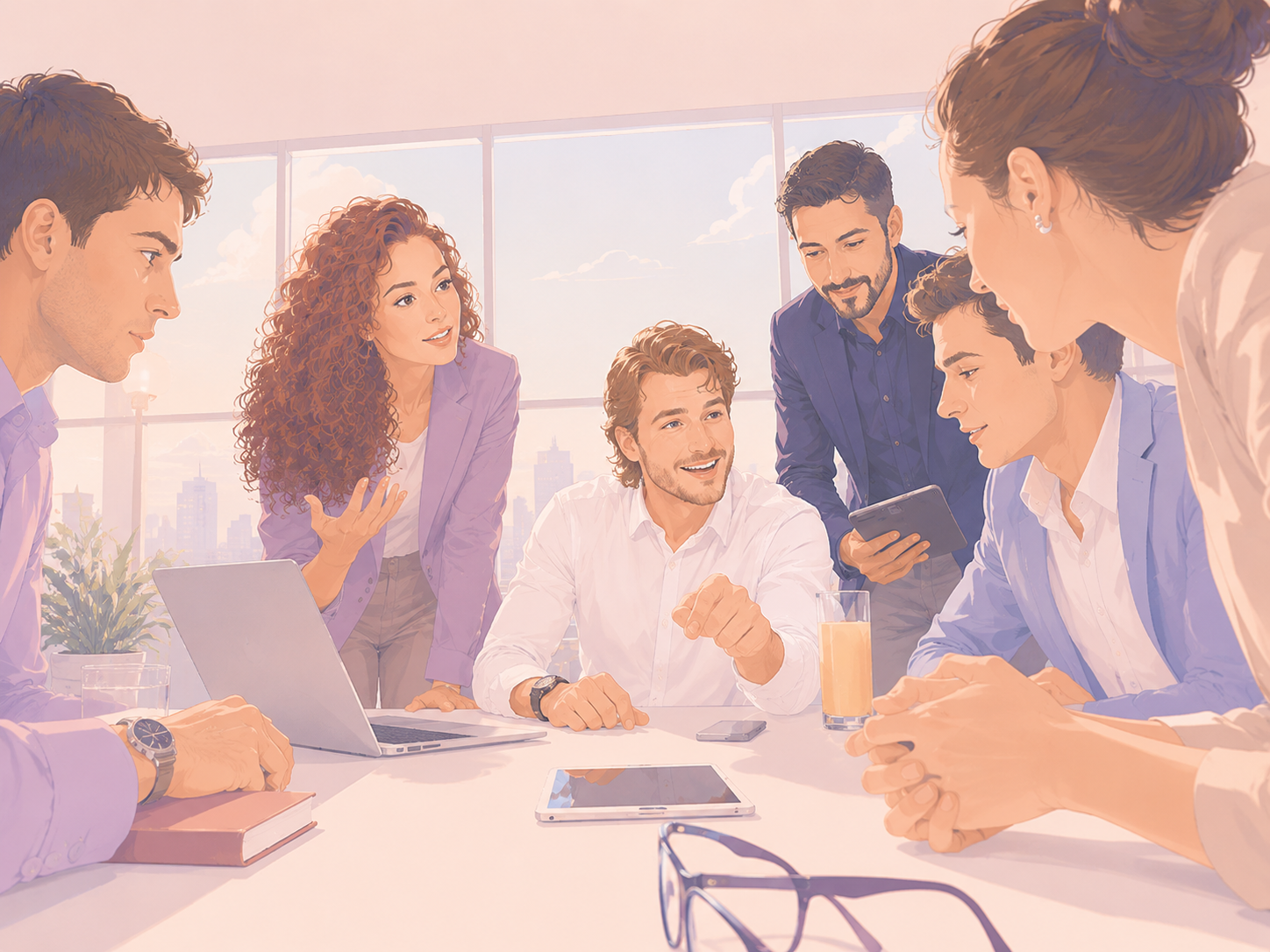 ATP team discussing people metrics